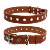 Ошейник "CoLLaR" безразмерный (ширина 35мм, длина 69см), коричневый - 1