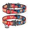 Нашийник для собак нейлоновий WAUDOG Nylon з QR паспортом, малюнок "Супергерой", металевий пряжка-фастекс, Ш 25 мм, Дл 31-49 см - 1