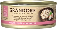 Упаковка вологого корму для котів Grandorf Куряча грудинка з м'ясом краба 6 шт по 70 г - 2
