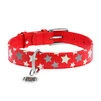 Ошейник для собак кожаный WAUDOG Glamour с QR паспортом, узор "Звёздочка", светящийся/светоотражающий, Ш 25 мм, Дл 38-49 см, красный - 2