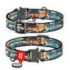 Ошейник для собак нейлоновый WAUDOG Nylon c QR паспортом, рисунок "Бэтмен Джинс", металлическая пряжка-фастекс, Ш 20 мм, Дл 24-40 см - 1