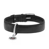 Нашийник для собак шкіряний WAUDOG Glamour з QR паспортом, без прикрас, Ш 35 мм, Дл 46-60 см, чорний - 2