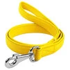 Повідок для собак шкіряний WAUDOG Glamour, Ш 25 мм, Дл 122 см, жовтий - 1