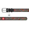 Ошейник WAUDOG Design с рисунком "Фолк", премиум кожа, металлическая пряжка (ширина 35 мм, длина 46-60 см), черный - 2