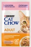 Упаковка вологого корму для дорослих котів Purina Cat Chow Adult з лососем та зеленою квасолею 85 г x 26 шт - 2