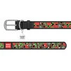 Нашийник WAUDOG Design з малюнком "Черепи та троянди", преміум шкіра, металевий пряжка (ширина 12 мм, довжина 21-29 см), чорний - 2
