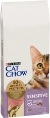 Сухий корм для дорослих котів з чутливою шкірою та травленням Purina Cat Chow Sensitive з лососем 15 кг - 3