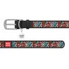 Ошейник WAUDOG Design с рисунком "Граффити 2", премиум кожа, металлическая пряжка (ширина 35 мм, длина 46-60 см), черный - 2