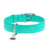 Ошейник для собак кожаный WAUDOG Glamour с QR паспортом, двойной со стразами, Ш 35 мм, Дл 46-60 см, ментоловый - 2