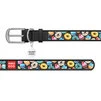 Нашийник для собак шкіряний WAUDOG Design з QR паспортом, малюнок "Пончики", Ш 15 мм, Дл 27-36 см, чорний - 2