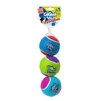 Игрушка для собак Три мяча с пищалкой GiGwi Ball, тенисная резина, 8 см - 1