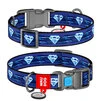 Ошейник для собак нейлоновый WAUDOG Nylon c QR паспортом, рисунок "Супермен 1", пластиковый фастекс, Ш 20 мм, Дл 24-40 см - 1