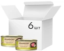Упаковка вологого корму для котів Grandorf Філе тунця з крабом 6 шт по 70 г - 1