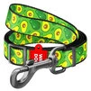 Поводок для собак нейлоновый WAUDOG Nylon, рисунок "Авокадо", регулируемый, Ш 25 мм, Дл 152-183 см - 1