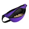 Поясна сумка - бананка WAUDOG Family зі знімним ременем, розмір 33*17*10 см, фіолетова - 3