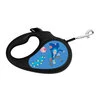 Поводок-рулетка для собак WAUDOG R-leash, малюнок "Рік і Морті 3", світловідбиваюча стрічка, L, до 50 кг, 5 м, чорний - 1