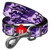 Поводок для собак нейлоновый WAUDOG Nylon, рисунок "Фиолетовый камо", регулируемый, Ш 25 мм, Дл 152-183 см - 1