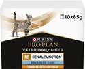 Упаковка влажного корма для взрослых кошек Purina Pro Plan Veterinary Diets NF Renal Function при патологии почек 10 x 85 г - 1