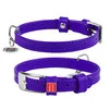 Нашийник для собак шкіряний WAUDOG Glamour з QR паспортом, без прикрас, Ш 15 мм, Дл 27-36 см, фіолетовий - 1