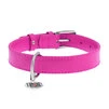 Нашийник для собак шкіряний WAUDOG Glamour з QR паспортом, без прикрас, Ш 20 мм, Дл 30-39 см, рожевий - 2