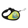 Поводок-рулетка для собак WAUDOG R-leash, малюнок "Рік і Морті 2", світловідбиваюча стрічка, S, до 15 кг, 5 м, чорний - 1