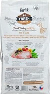 Сухий корм для дорослих, літніх собак Brit Fresh Light Fit &amp; Slim з індичкою та горошком 12 кг (8595602530793) - 2