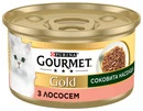 Упаковка влажного корма для кошек Purina Gourmet Gold Сочное наслаждение с лососем 24 шт по 85 г - 3
