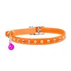 Ошейник "WAUDOG GLAMOUR" с резинкой, клей.стразами для кошек (ширина 9мм, длина 22-30см), оранжевый - 3