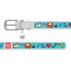 Ошейник WAUDOG Design с рисунком "Пиксельный единорог", премиум кожа, металлическая пряжка (ширина 20 мм, длина 30-39 см), белый - 2