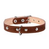 Нашийник "CoLLaR" подвійний з прикрасами (ширина 20мм, довжина 32-40см), коричневий - 3