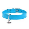 Нашийник для собак шкіряний WAUDOG Glamour з QR паспортом, без прикрас, Ш 25 мм, Дл 38-49 см, блакитний - 2