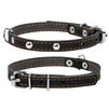 Нашийник "CoLLaR" одинарний з прикрасами (ширина 14мм, довжина 27-35см), чорний - 1