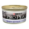 Упаковка вологого корму для кошенят Purina Pro Plan Baby Kitten від 1 до 12 місяців Мус з куркою 85 г х 24 шт. - 1