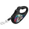 Поводок-рулетка для собак WAUDOG R-leash, малий, до 12 кг, 3 м, светоотражаюча стрічка, чорний - 2
