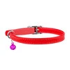 Ошейник для котов кожаный WAUDOG Glamour с QR паспортом, без украшений, Ш 9 мм, Дл 17-20 см, красный - 3