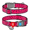 Нашийник для собак нейлоновий WAUDOG Nylon з QR паспортом, малюнок "Арбуз", пластиковий фастекс, Ш 20 мм, Дл 24-40 см - 1