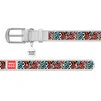 Ошейник WAUDOG Design с рисунком "Граффити 2", премиум кожа, металлическая пряжка (ширина 35 мм, длина 46-60 см), белый - 2