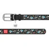 Нашийник WAUDOG Design з малюнком "Єдинороги", преміум шкіра, металевий пряжка (ширина 12 мм, довжина 21-29 см), чорний - 2
