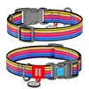Нашийник для собак нейлоновий WAUDOG Nylon з QR паспортом, малюнок "Лінія 1", пластиковий фастекс, Ш 15 мм, Дл 23-35 см - 1