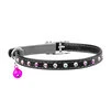 Нашийник "WAUDOG GLAMOUR" з резинкою, клейовими стразами для котів (ширина 9мм, довжина 22-30см), чорний - 3