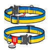 Нашийник для собак нейлоновий WAUDOG Nylon з QR паспортом, малюнок Colors of freedom, металева пряжка-фастекс, XL, Ш 25 мм, Дл 35-58 см - 1