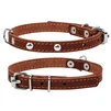 Нашийник "CoLLaR" одинарний з прикрасами (ширина 12мм, довжина 24-32см), коричневий - 1