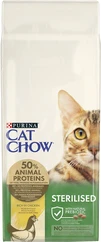 Сухий корм для дорослих стерилізованих котів Purina Cat Chow Sterilised з куркою 15 кг - 1