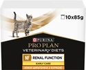 Упаковка вологого дієтичного корму для дорослих котів Purina Pro Plan Veterinary Diets NF Renal Function Early Care при патології нирок на ранніх стадіях з куркою 10 x 85 г - 1