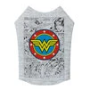 Майка для собак WAUDOG Clothes, рисунок "Чудо-женщина комикс", XS30, B 40-46 см, С 23-28 см - 2