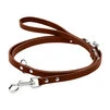 Поводок перестежка "CoLLaR" (ширина 14мм, длина 122,142,183 см), коричневый - 1
