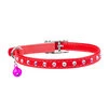 Ошейник "WAUDOG GLAMOUR" с резинкой, клей.стразами для кошек (ширина 9мм, длина 22-30см), красный - 2