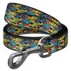Поводок для собак нейлоновый WAUDOG Nylon, рисунок "Бэтмен Яркий", Ш 15 мм, Дл 122 см - 1