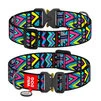 Нашийник для собак нейлоновий WAUDOG Nylon з QR паспортом, малюнок "Інді", металева пряжка-фастекс, XXL, Ш 35 мм, Дл 43-70 см - 1