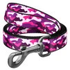 Поводок для собак нейлоновый WAUDOG Nylon, рисунок "Розовый камо", Ш 15 мм, Дл 122 см - 1